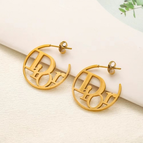 Stainless Steel Brand Earrings-YWA240808-P8.5BGOO (1)