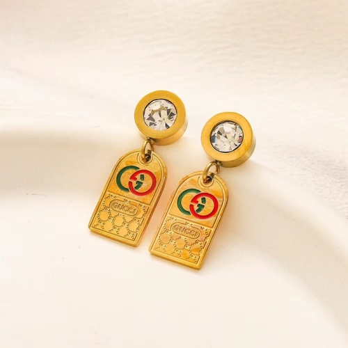 Stainless Steel Brand Earrings-YWA240808-P7OLZX (1)