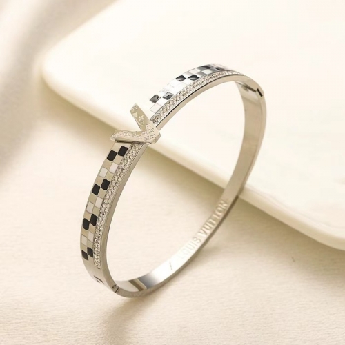 Stainless Steel Brand Bangle-YWA240808-P17VFIL (1)