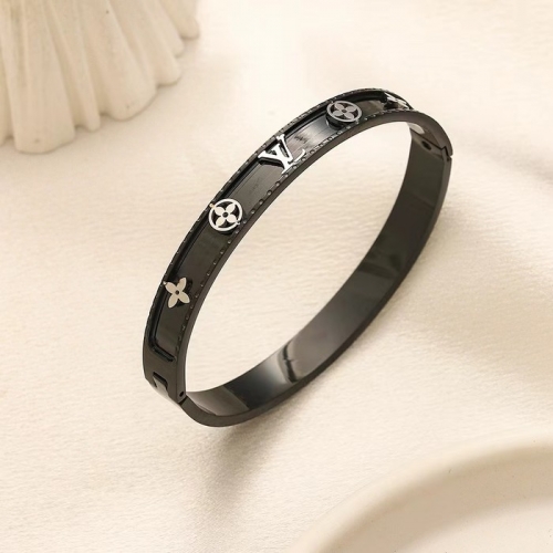 Stainless Steel Brand Bangle-YWA240808-P17BWQM (2)