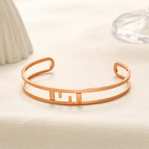 Stainless Steel Brand Bangle-YWA240808-P10BNRE (2)