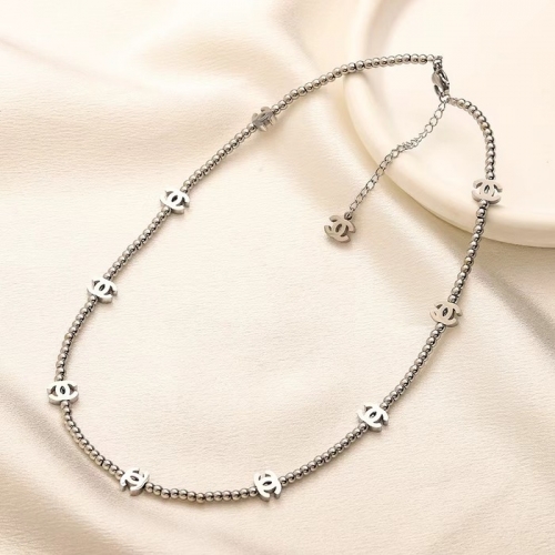 Stainless Steel Brand Necklace-YWA240808-P17BIIU