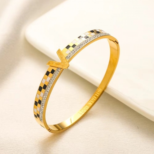 Stainless Steel Brand Bangle-YWA240808-P17VFIL (2)