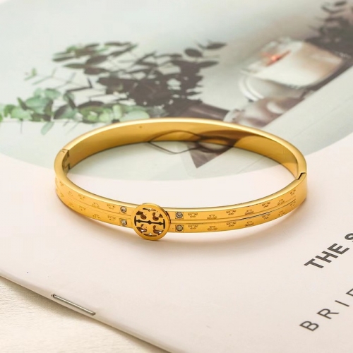 Stainless Steel Brand Bangle-YWA240808-P15NZXZ