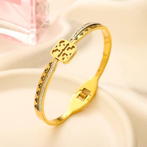 Stainless Steel Brand Bangle-YWA240808-P15NJIO