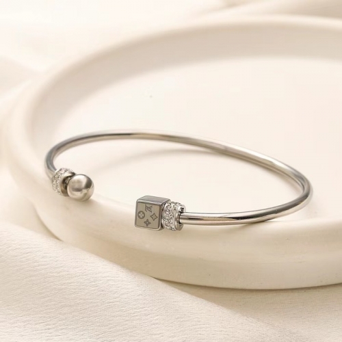 Stainless Steel Brand Bangle-YWA240808-P13OIGG (1)