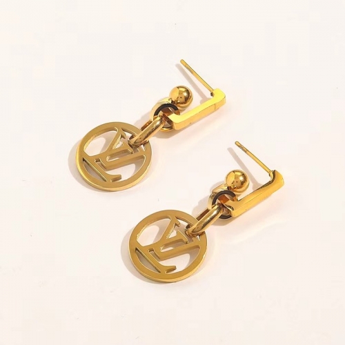 Stainless Steel Brand Earrings-YWA240808-P10NHSS