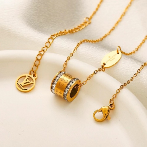 Stainless Steel Brand Necklace-YWA240808-P9.8OLRD (2)