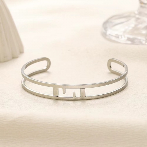 Stainless Steel Brand Bangle-YWA240808-P10BNRE (1)