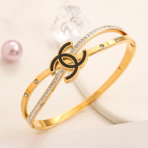 Stainless Steel Brand Bangle-YWA240808-P16NHUQ