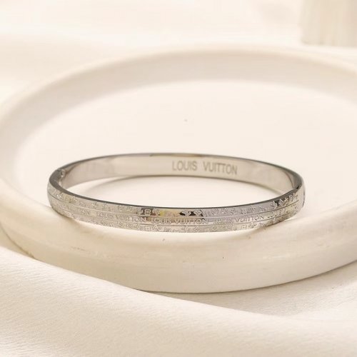 Stainless Steel Brand Bangle-YWA240808-P13VRED (2)