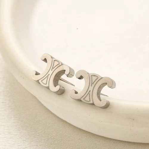 Stainless Steel Brand Earrings-YWA240808-P6.5VIKI (1)