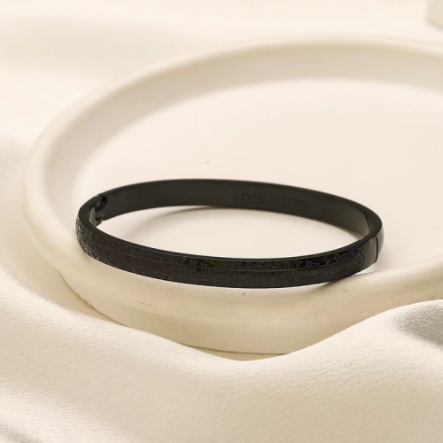 Stainless Steel Brand Bangle-YWA240808-P13VRED (3)