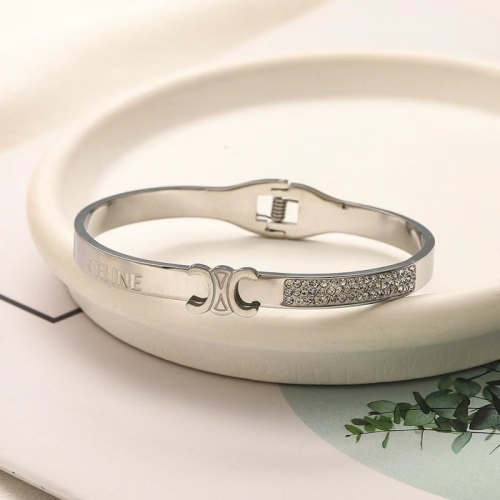 Stainless Steel Brand Bangle-YWA240808-P17VGIK (2)