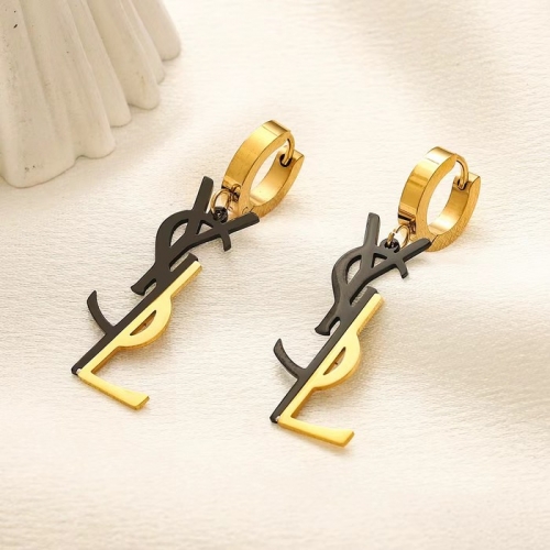 Stainless Steel Brand Earrings-YWA240808-P12BUUZ