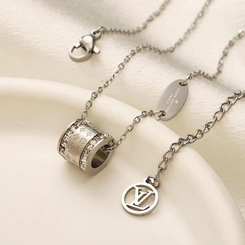 Stainless Steel Brand Necklace-YWA240808-P9.8OLRD (1)