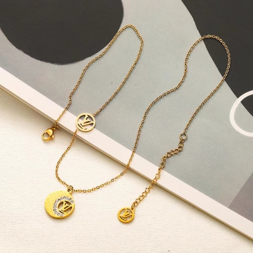 Stainless Steel Brand Necklace-YWA240808-P9.5MNMN