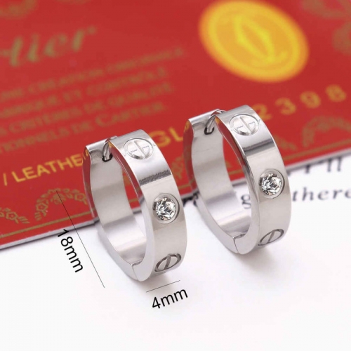 Stainless Steel Brand Earrings-HY240904-P11CYOL