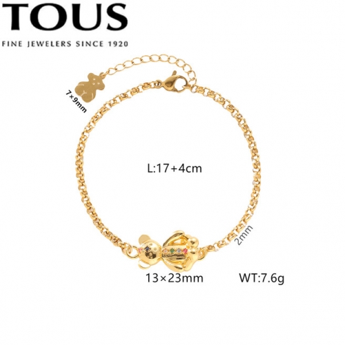 Stainless Steel TOU*S Bracelet-DY240906-SL-282G-243-17