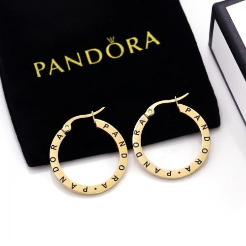 Stainless Steel Pandor*a Earrings-HY240904-P14VQQA