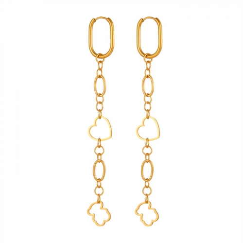 Stainless Steel Tou*s Earrings-HF240909-P14BHOL