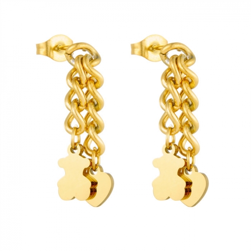 Stainless Steel Tou*s Earrings-HF240909-P10KOIU