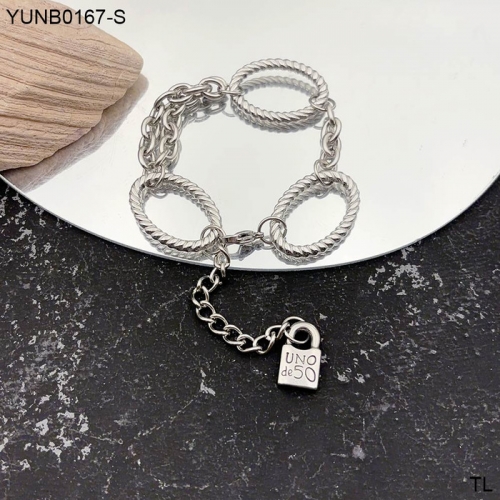 Stainless Steel Uno de *50 Bracelet-SN240911-YUNB0167-S-15.9