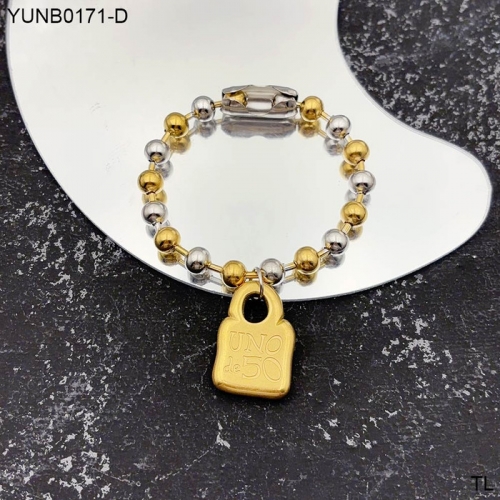 Stainless Steel Uno de *50 Bracelet-SN240911-YUNB0171-D-14.2