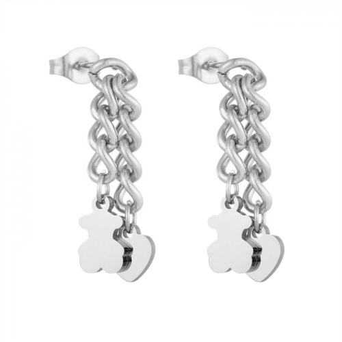 Stainless Steel Tou*s Earrings-HF240909-P8OIJH