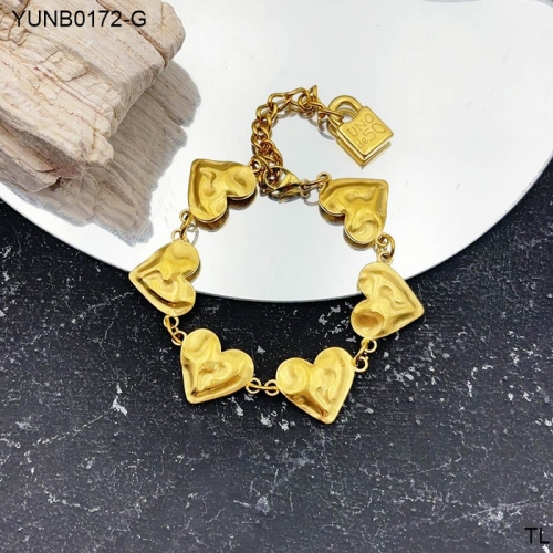 Stainless Steel Uno de *50 Bracelet-SN240911-YUNB0172-G-19.5