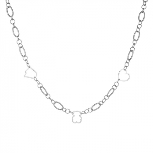 Stainless Steel Tou*s Necklace-HF240909-P13VYIOL