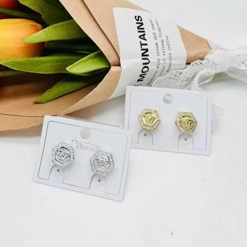 Copper Alloy Brand Earrings-ZN240911-P10GYI-10