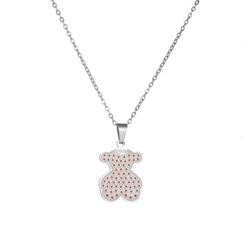 Stainless Steel Brand Necklace-HF240909-P6DTZA