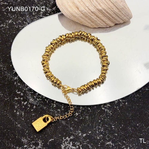 Stainless Steel UNO DE*50 Bracelet-SN241103-YUNB0170-G-16.5