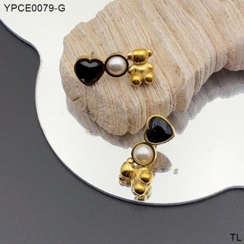 Stainless Steel Tou*s Earrings-SN241103-YPCE0079-G-14.5