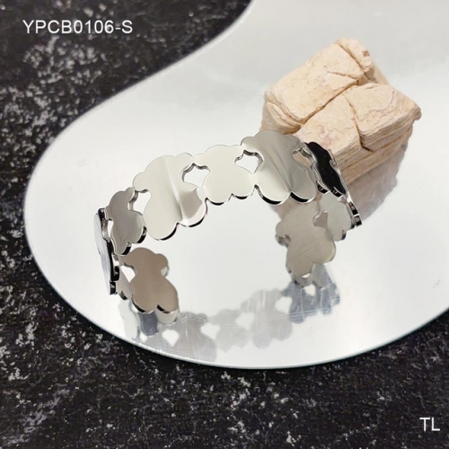 Stainless Steel Tou*s Bangle-SN241103-YPCB0106-S-13.2