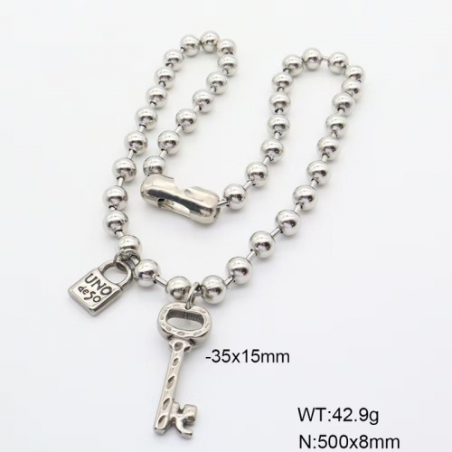 Stainless Steel Uno de* 50 Necklace-ZN241103-P16YYUZ (1)