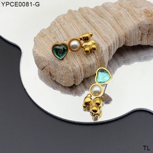 Stainless Steel Tou*s Earrings-SN241103-YPCE0081-G-14.5