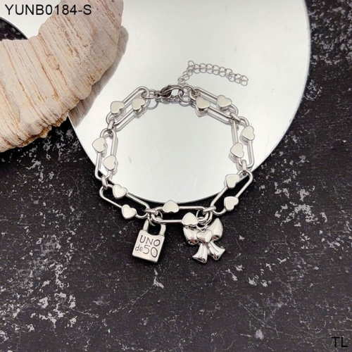 Stainless Steel UNO DE*50 Bracelet-SN241103-YUNB0184-S-15.7