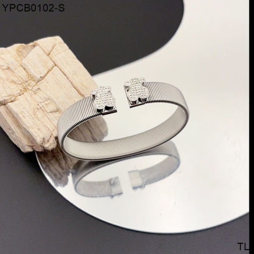 Stainless Steel Tou*s Bangle-SN241103-YPCB0102-S-18