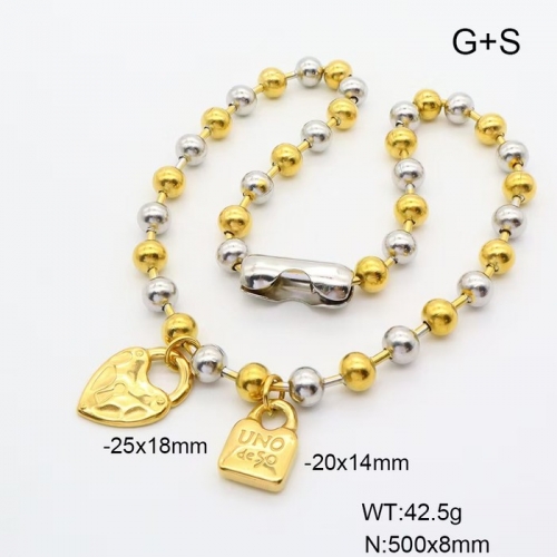 Stainless Steel Uno de* 50 Necklace-ZN241103-P20JIOL (5)