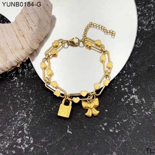 Stainless Steel UNO DE*50 Bracelet-SN241103-YUNB0184-G-17.5