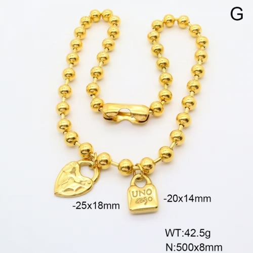 Stainless Steel Uno de* 50 Necklace-ZN241103-P20JIOL (4)