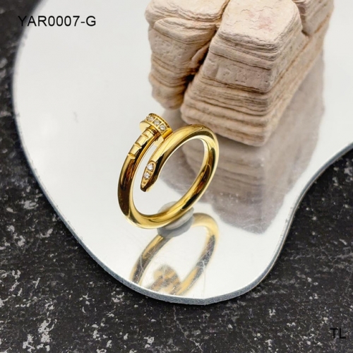 Stainless Steel Brand Ring-SN241103-YAR0007-G6.7.8-8.5