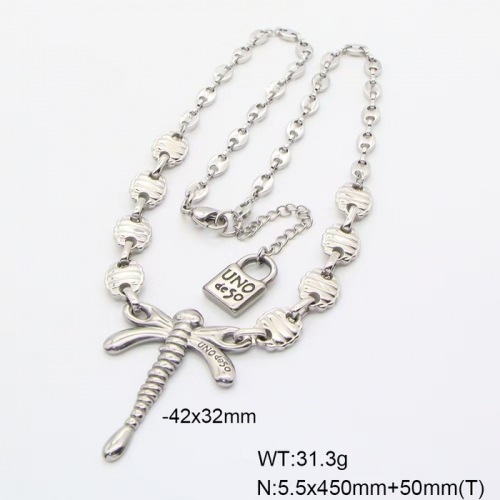 Stainless Steel Uno de* 50 Necklace-ZN241103-P16YYUZ (2)