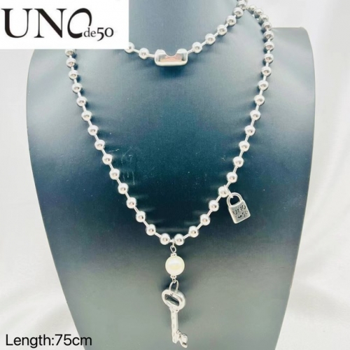 Stainless Steel Uno de* 50 Necklace-ZN241103-P16CTUOL