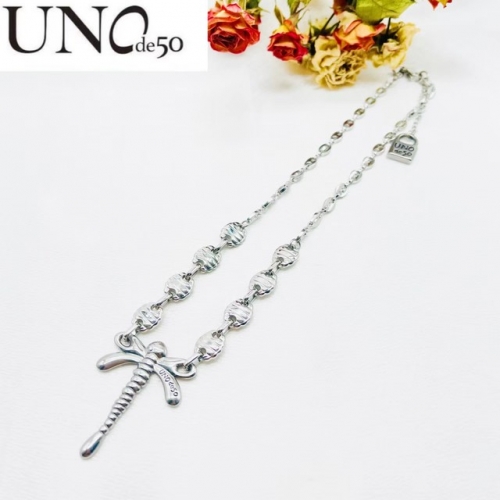 Stainless Steel Uno de* 50 Necklace-ZN241103-P18YYCX