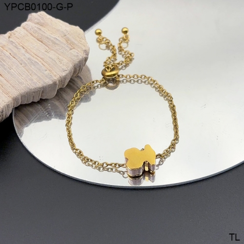 Stainless Steel Tou*s Bracelet-SN241118-YPCB0100-G-P-15.3