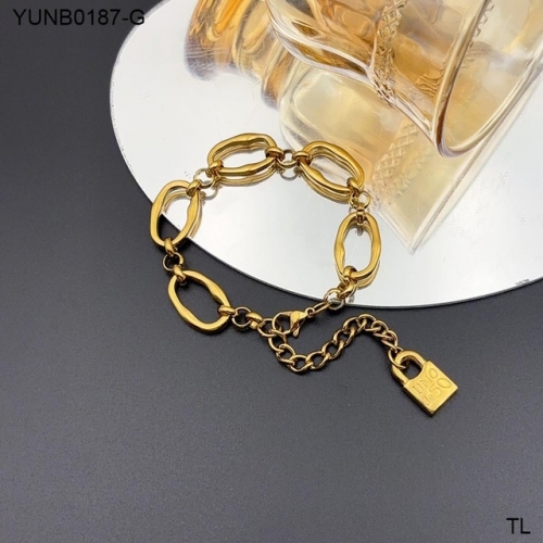 Stainless Steel Uno de *50 Bracelet-SN241118-YUNB0187-G-16.5