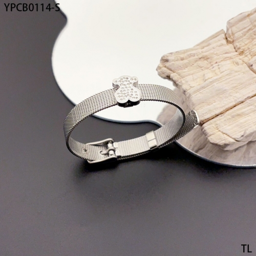 Stainless Steel Tou*s Bangle-SN241118-YPCB0114-S-14.5